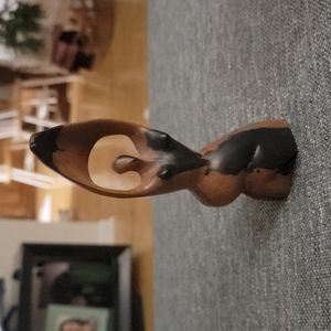 Carved wood woman